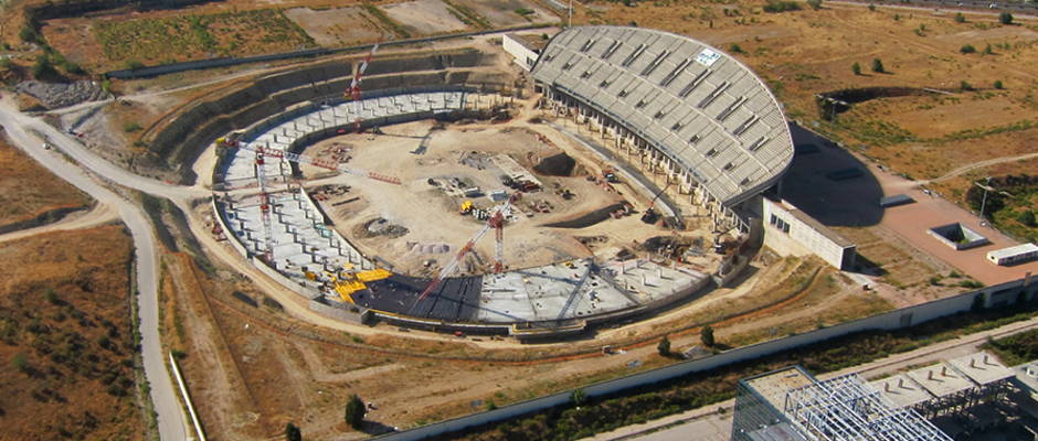 Obras Nuevo Estadio Septiembre 2013